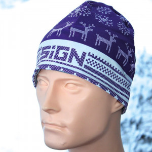 SIGN Hat S2 - Winter purple reindeer